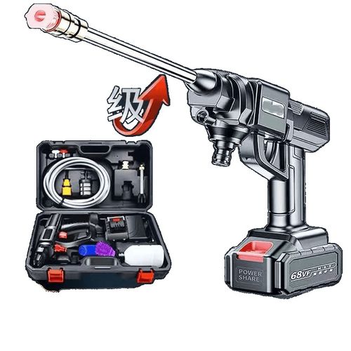 Lavador de carros sem fio a alta pressão importado da Alemanha, portátil para uso doméstico, pistola de água potente com bateria de lítio recarregável para lavar carros