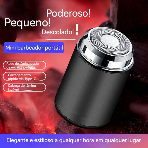 Explosão elétrica mini barbeadora cabeça lavagem USB carregamento barbeadora portátil