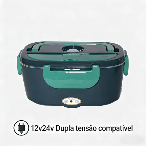 Marmita Elétrica para Carro (12V 24V) – Aquecimento + Isolamento Térmico, Grande Capacidade, Ideal para Profissionais e Motoristas