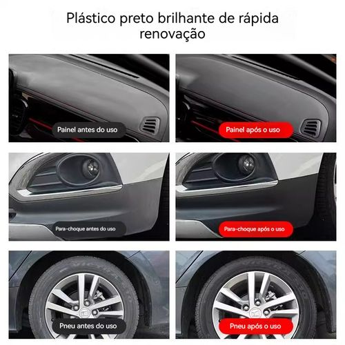 Renovador de plástico para interiores de automóveis Peças de plástico líquido de revestimento de agentes ópticos para conservadores de renovação de painéis de automóveis