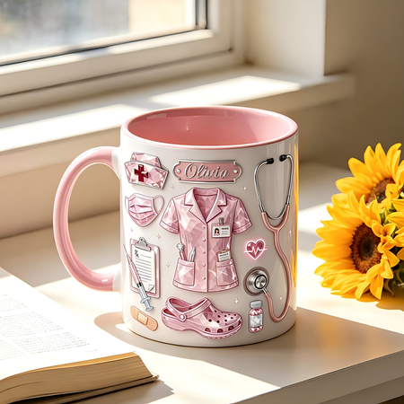 Personal isierte benutzer definierte Name Krankens ch wester Leben Kaffeetasse