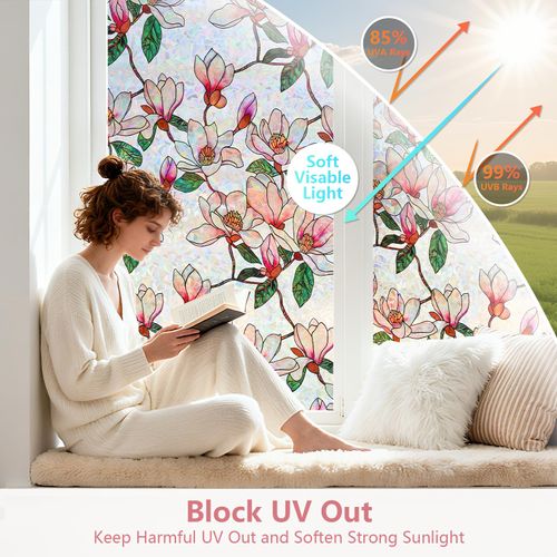 Floral Privacy Window Film