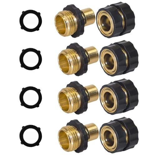 4PCS Durable Garden Hose Quick Connector Set