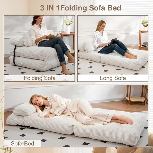 3-in-1 Folding Sofa Bed