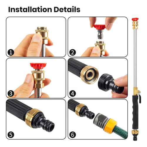 High-Pressure Water Gun Wand