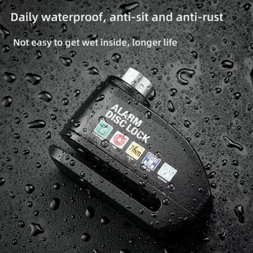 Waterproof Motorcycle Disc Brake Lock with Alarm