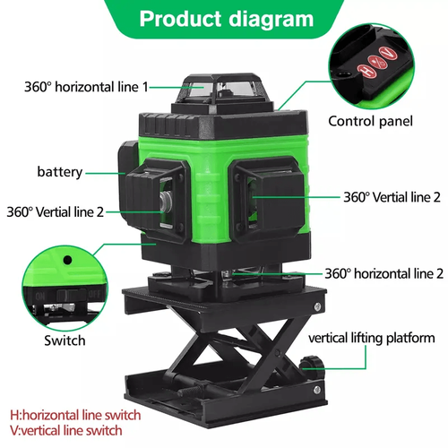 4D 16-Line Laser Level