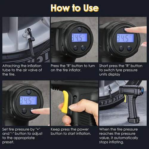 Portable Cordless Tire Inflator