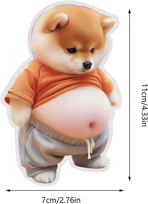 3D Dog & Cat Belly Mochi Squishy Stickers