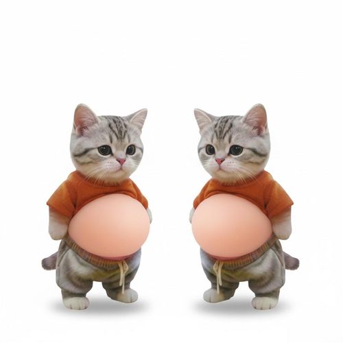 3D Dog & Cat Belly Mochi Squishy Stickers