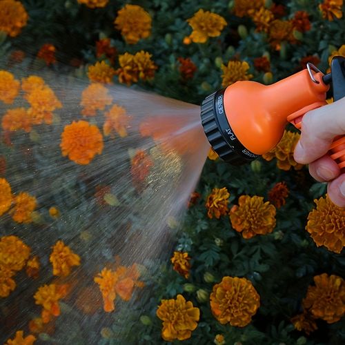 1pc Garden Hose Nozzle 7 Sprayers Patterns Water Hose Spray Nozzle Suitable For Watering Equipment Cleaning, Car Washing And Showering Pets