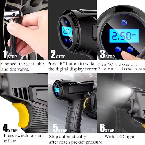Portable Cordless Tire Inflator