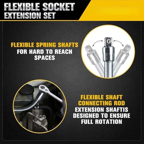 Flexible Socket Extension Bar Set