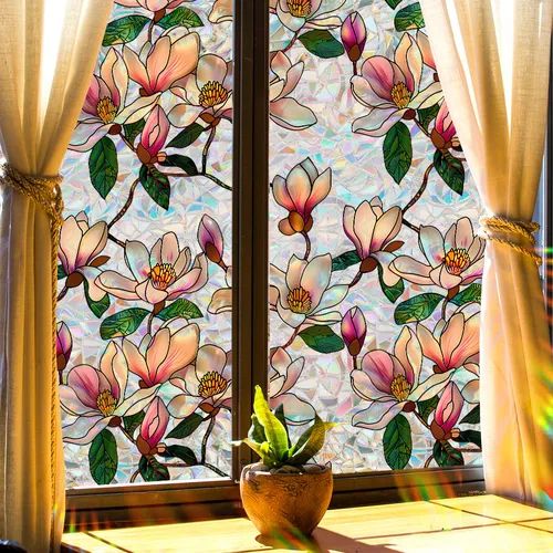 Floral Privacy Window Film