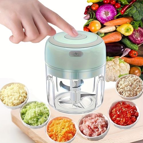 USB Rechargeable Cooking Machine, Kitchen Garlic Mixer, Electric, Small Automatic Cooking Machine, Multi Scene Use