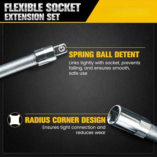 Flexible Socket Extension Bar Set