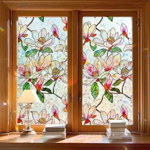 Floral Privacy Window Film