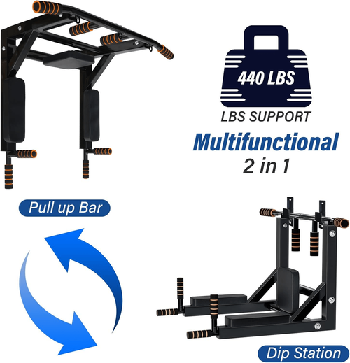 Multifunctional Wall Mounted Pull up Bar