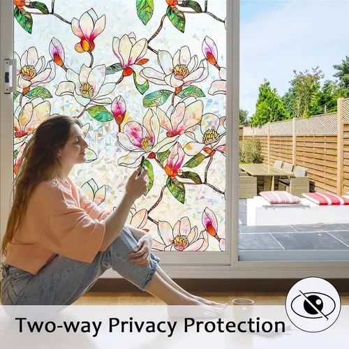 Floral Privacy Window Film