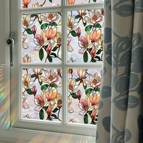 Floral Privacy Window Film