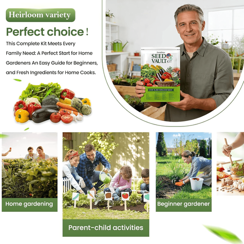 Vegetable Seed Vault Kit - 35 Variety Pack