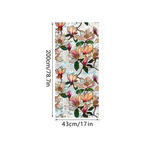 Floral Privacy Window Film