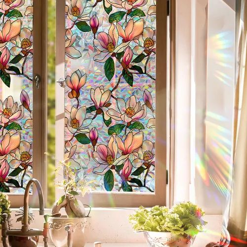 Floral Privacy Window Film
