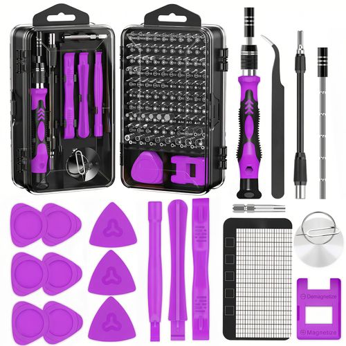 115 in 1 Precision Screwdriver Kit - Magnetic Ratchet Set for Electronics Repair