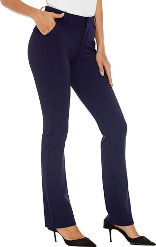 Women's Ease into Comfort Barely Bootcut Stretch Dress Pants