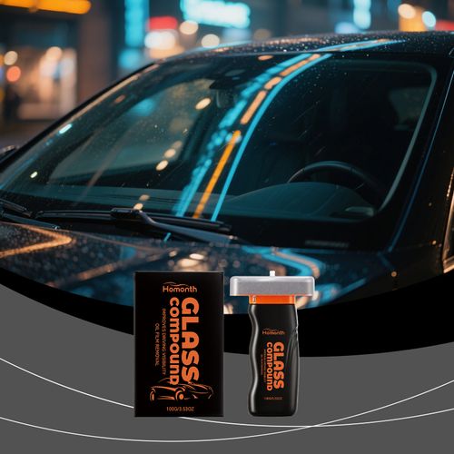 HOMONTH Car Glass Oil Film Remover Brush Windshield Cleaner Anti-Fog Washing Brush Auto Window Cleaning Tool