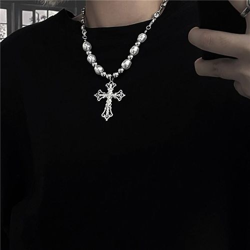 Pearl Necklace With Diamond Inlay Niche Tassel Design Light Luxury Korean Style Women Versatile High End😀😀