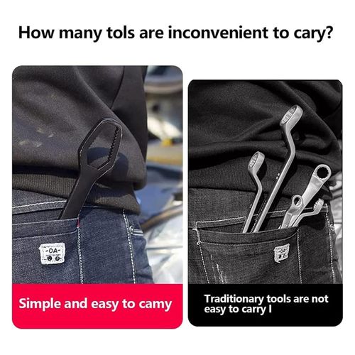 Double End Ring Spanner 8-22mm Multi-Function Anti-Slip Self-Tightening Adjustable Wrench Household Auto Repair Manual Tool