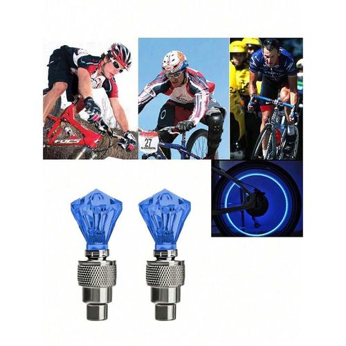 Bicycle Valve Light Gem Skull LED Wheel Lights Colorful Neon Tire Lamp Cycling Equipment Factory Wholesale