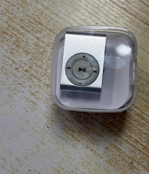 Silver Metal Clip MP3 Player Portable Music Player for Students Support Memory Card Custom Logo Sports Gift