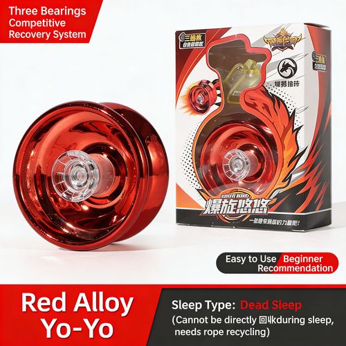 Alloy Yo-Yo Metal Yoyo Ball Toys for 2-6 Years 8 Years Old Boys Kids Gift