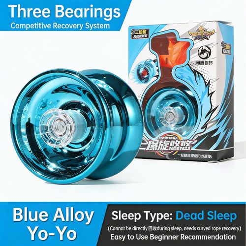 Alloy Yo-Yo Metal Yoyo Ball Toys for 2-6 Years 8 Years Old Boys Kids Gift