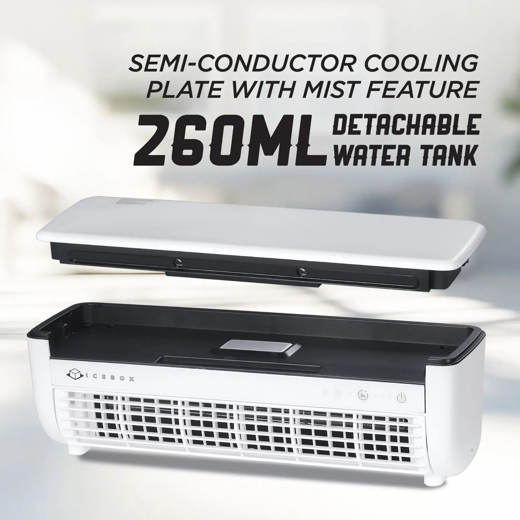 Cross-Border Kitchen Air Cooler Fan Superconducting Refrigeration Wall Mounted No-Drill Strong Wind Ice Mist Cooling Fan