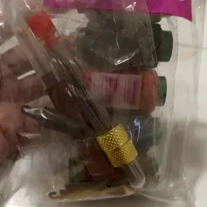 36 Pieces Sewing Kit Set Large Eye Needles Household Sewing Box Portable Mending Crochet Needle Thimble Needle Threader Set