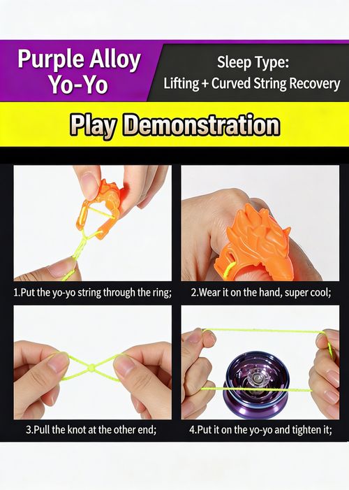 Alloy Yo-Yo Metal Yoyo Ball Toys for 2-6 Years 8 Years Old Boys Kids Gift