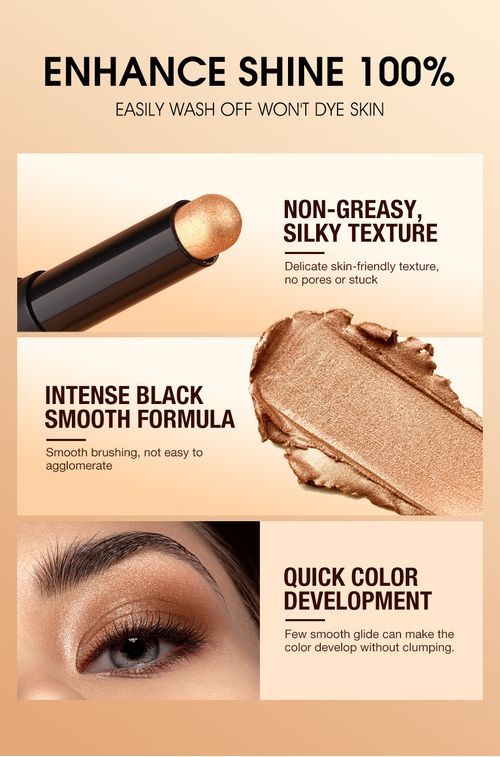 LANGMANNI New Eyeshadow Stick Set, Smudge-proof & Color-changing Eye Makeup