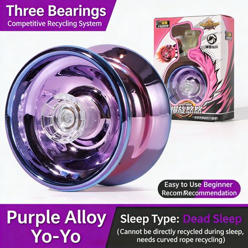 Alloy Yo-Yo Metal Yoyo Ball Toys for 2-6 Years 8 Years Old Boys Kids Gift
