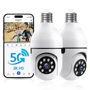 E27 Bulb Camera 1080P WiFi Wireless Security Camera Panoramic Motion Detection Alarm