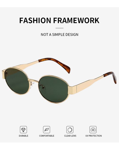 New Vintage Round Sunglasses for Men & Women Minimalist Street Style Full Frame Trendy Sun Glasses