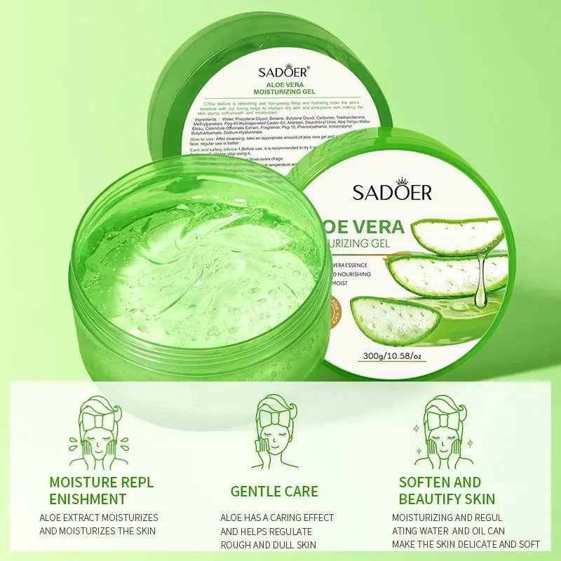 300g Aloe Vera Gel With Vitamin C Hydrating Moisturizing Nourishing Foreign Trade Skin Care Product