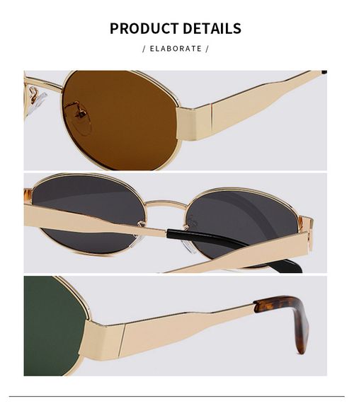 New Vintage Round Sunglasses for Men & Women Minimalist Street Style Full Frame Trendy Sun Glasses