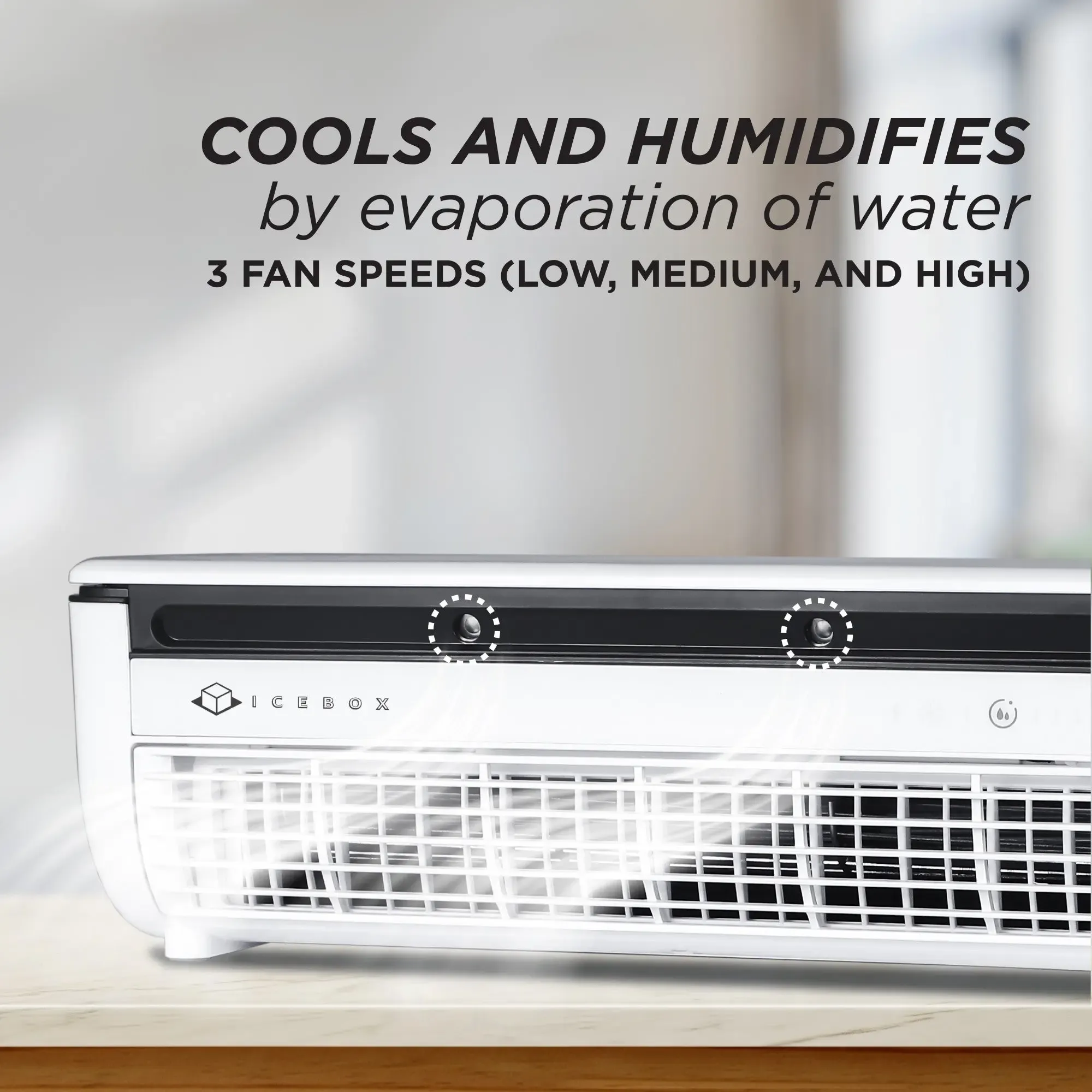 Cross-Border Kitchen Air Cooler Fan Superconducting Refrigeration Wall Mounted No-Drill Strong Wind Ice Mist Cooling Fan