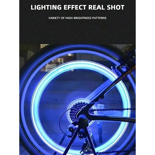 Bicycle Valve Light Gem Skull LED Wheel Lights Colorful Neon Tire Lamp Cycling Equipment Factory Wholesale