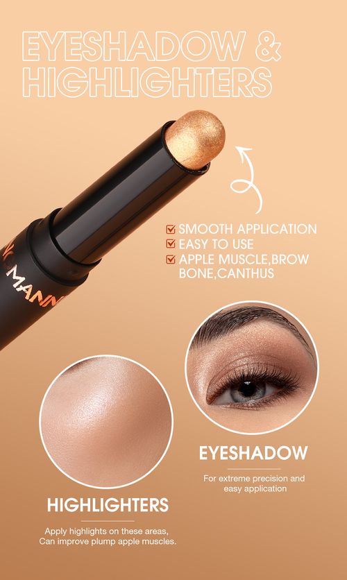 LANGMANNI New Eyeshadow Stick Set, Smudge-proof & Color-changing Eye Makeup