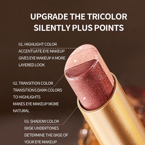 Long-Wear Triple-Color Eyeshadow Stick