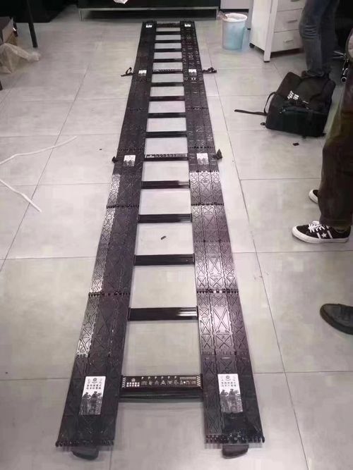 Escada de escalada dobrável de alumínio portátil